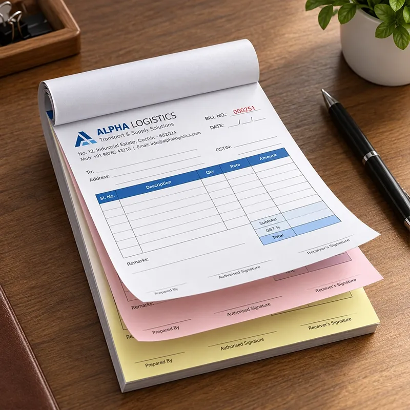 A6 Custom NCR Bill Books view 2