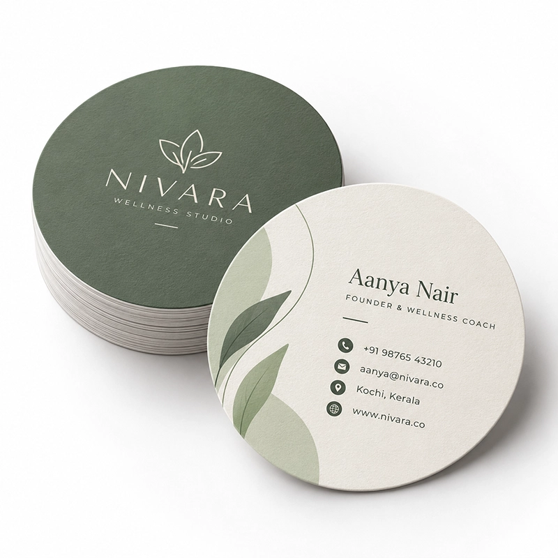 Circle Business Cards view 3