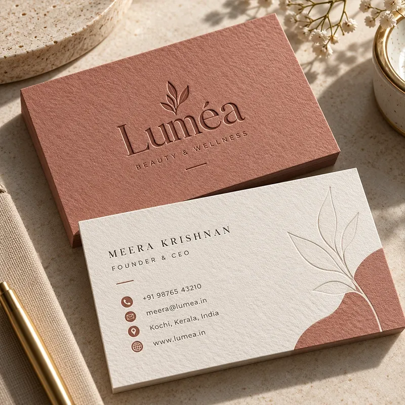 Letterpress Cotton Business Cards