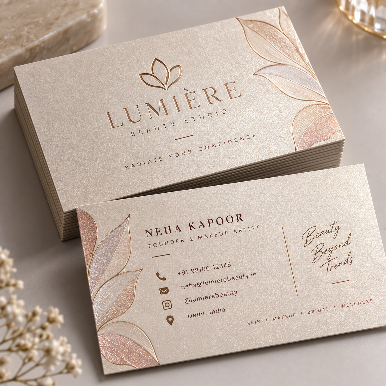 Pearl Shimmer Cards