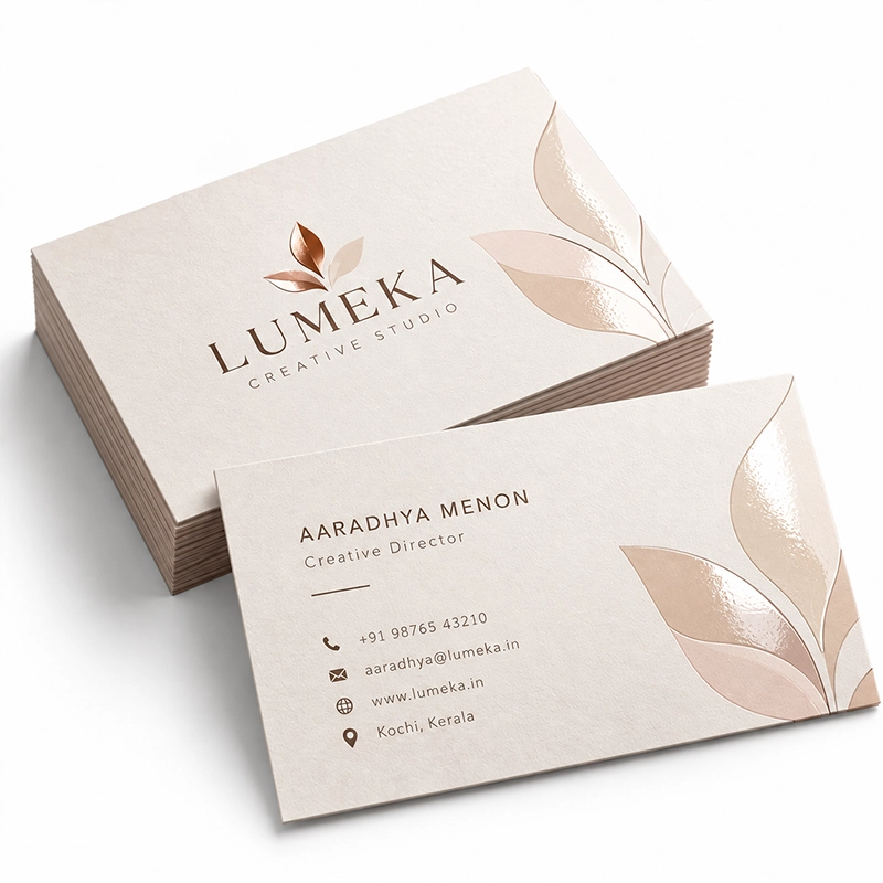 Spot UV Business Cards view 3