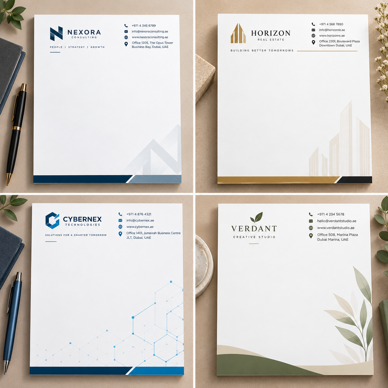 Standard Letterheads