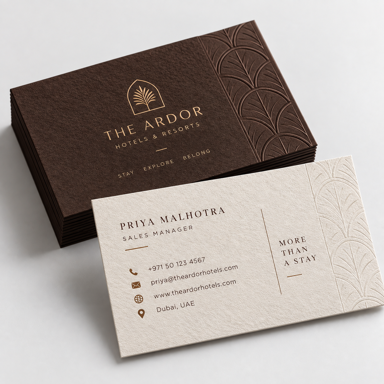 Textured Business Cards view 2