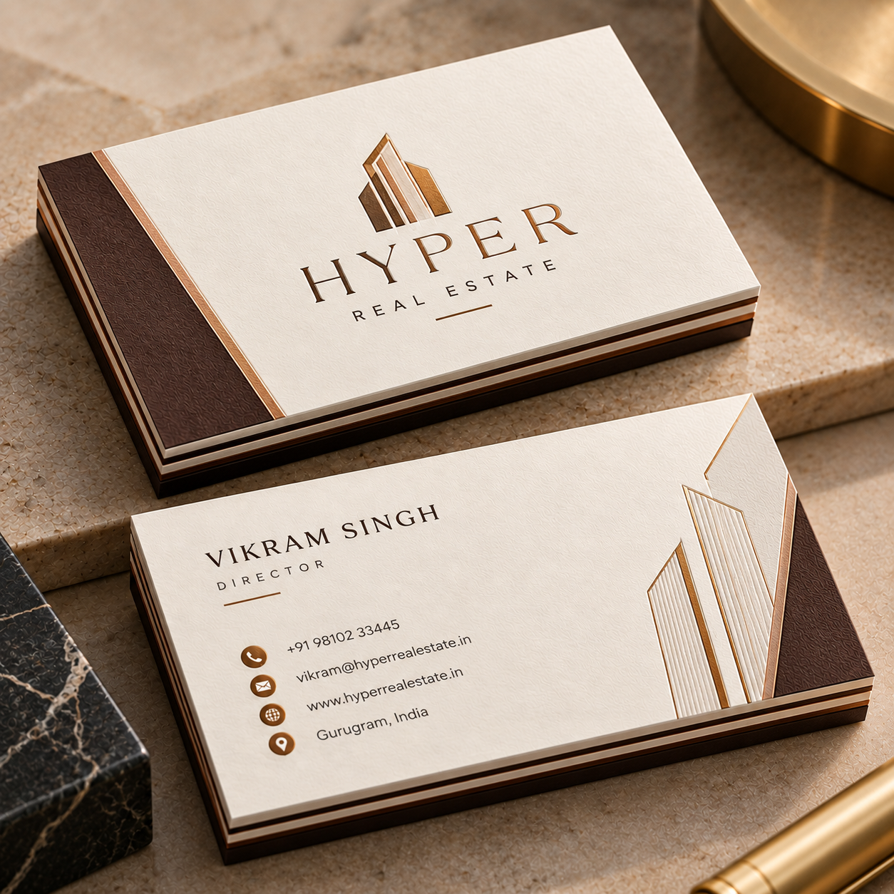 Triplex Business Cards view 2